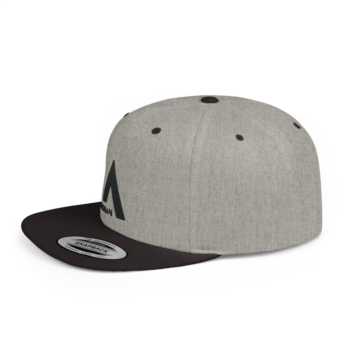 Hat Flat Bill Snapback Logo Negro